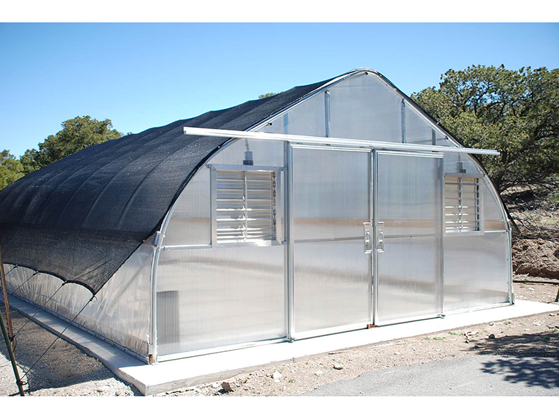 OEM Customized China Made Agriculture Winter Greenhouse Film Tunnel Greenhouse With PC Board At End Face-PTG005