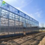 Glass greenhouse with intelligent ventilation system