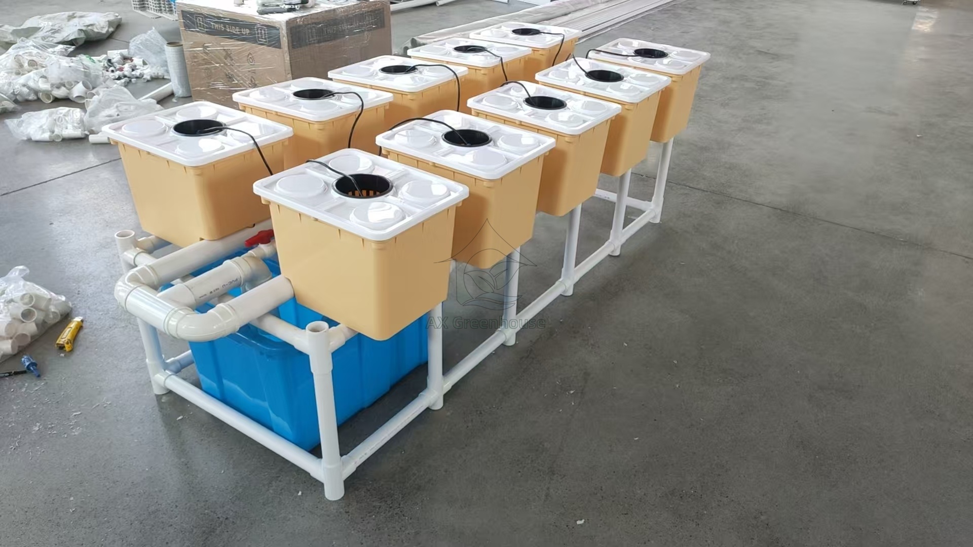 Soilless cultivation Hydroponic Dutch Bucket Growing Systems