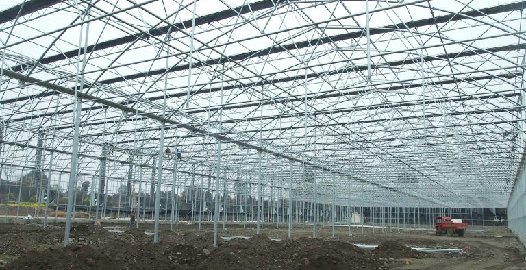 Hot-dip galvanized steel pipe greenhouse structure